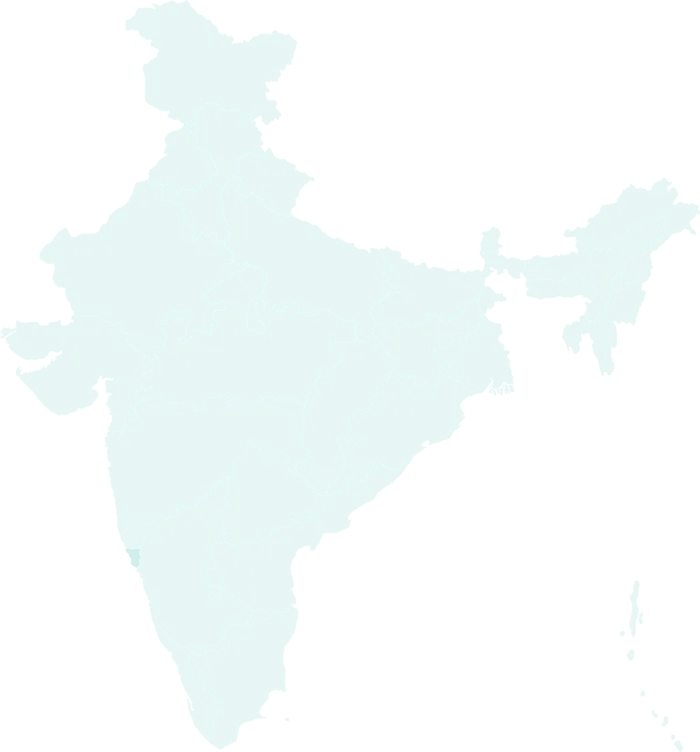 Outline map of India